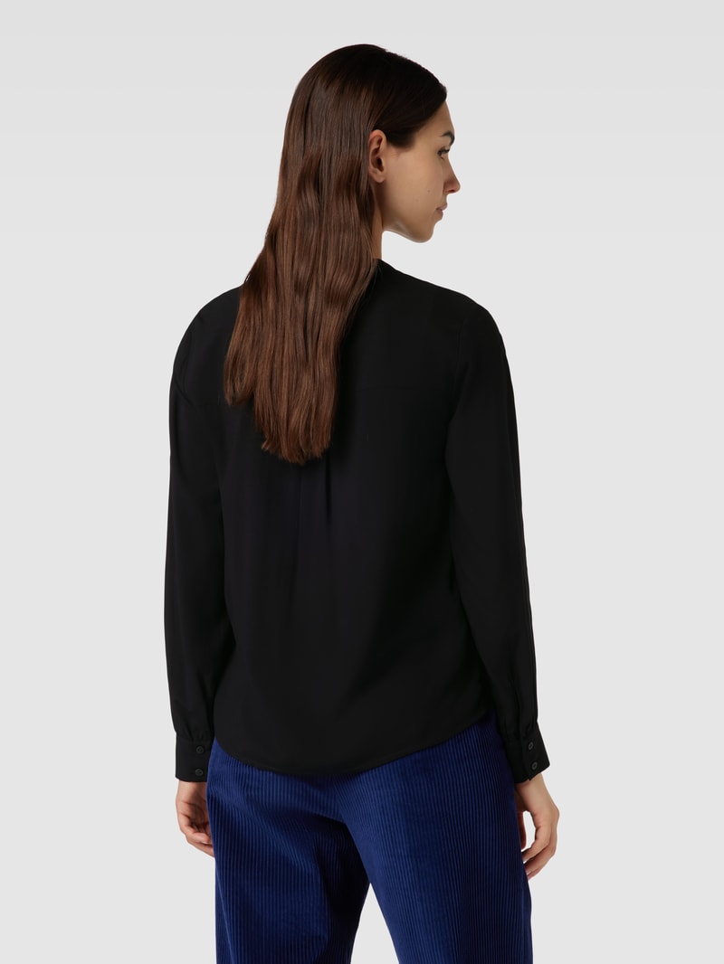 Bluse mit Ballonärmeln in schwarz