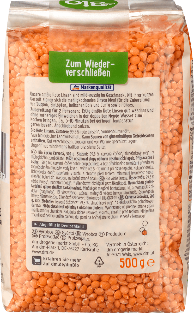 Rote Linsen, 500 g