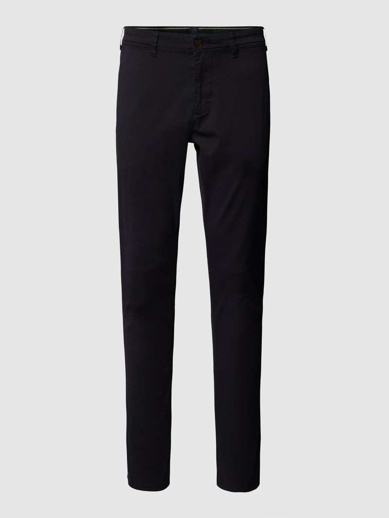 Super Slim Fit Chino mit Handytasche in marineblau