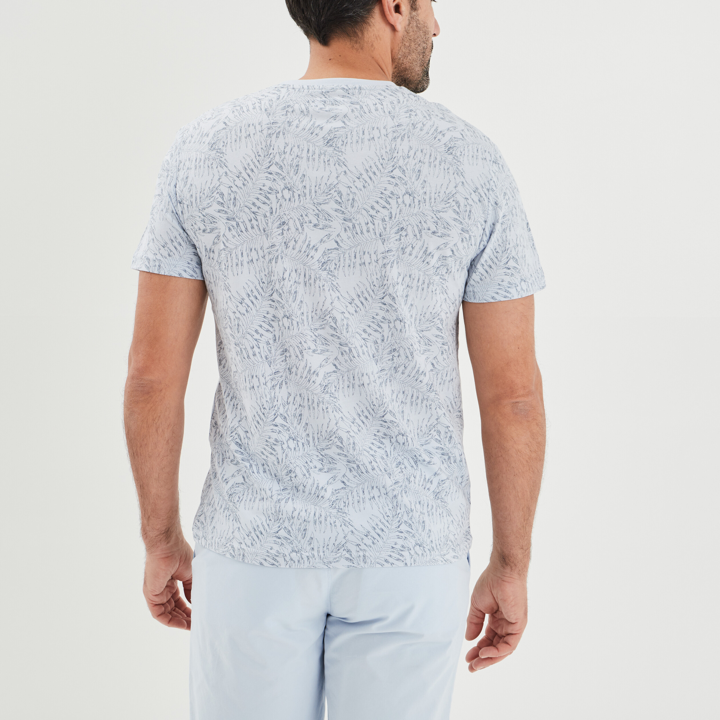 T-shirt manches courtes Creeks bleu clair homme | La Halle