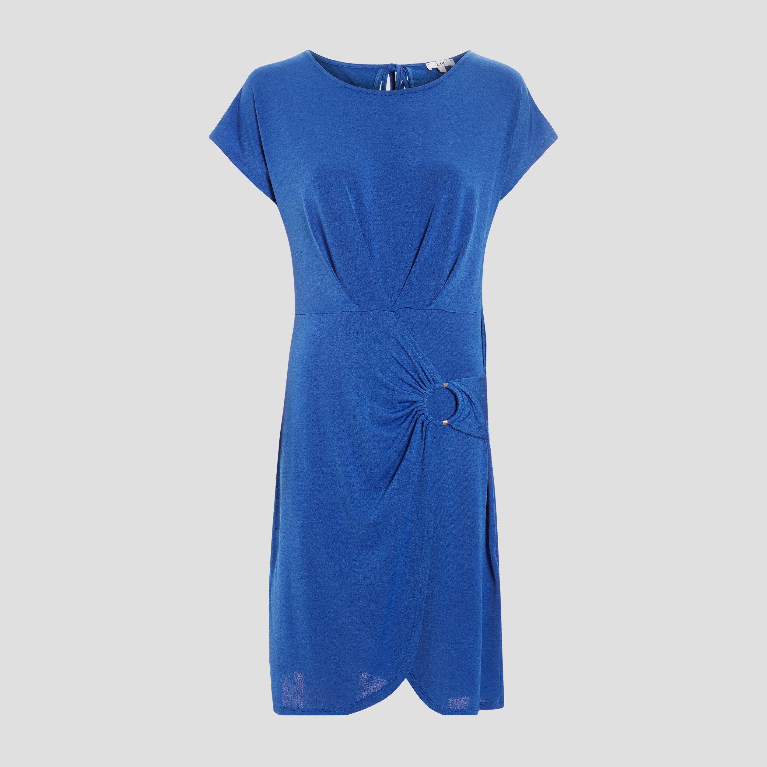 Robe droite effet drapé bleu femme | La Halle