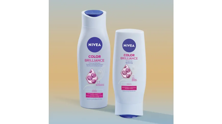 NIVEA Color Schutz Shampoo Glanz Serum & Farb-Pflege Komplex 250 ml