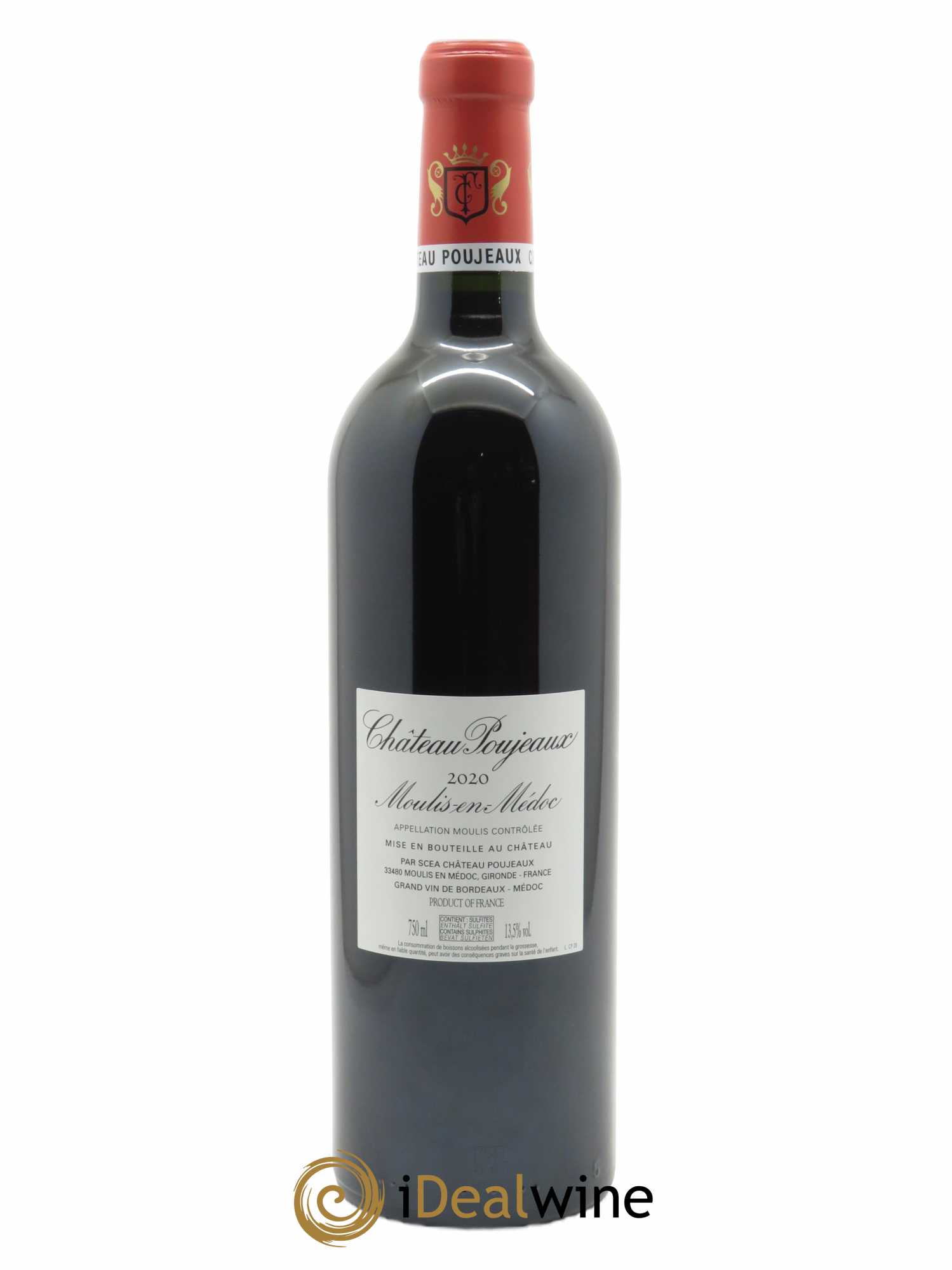 Château Poujeaux (CBO à partir de 6 bts) 2020 - Lot de 1 Bouteille