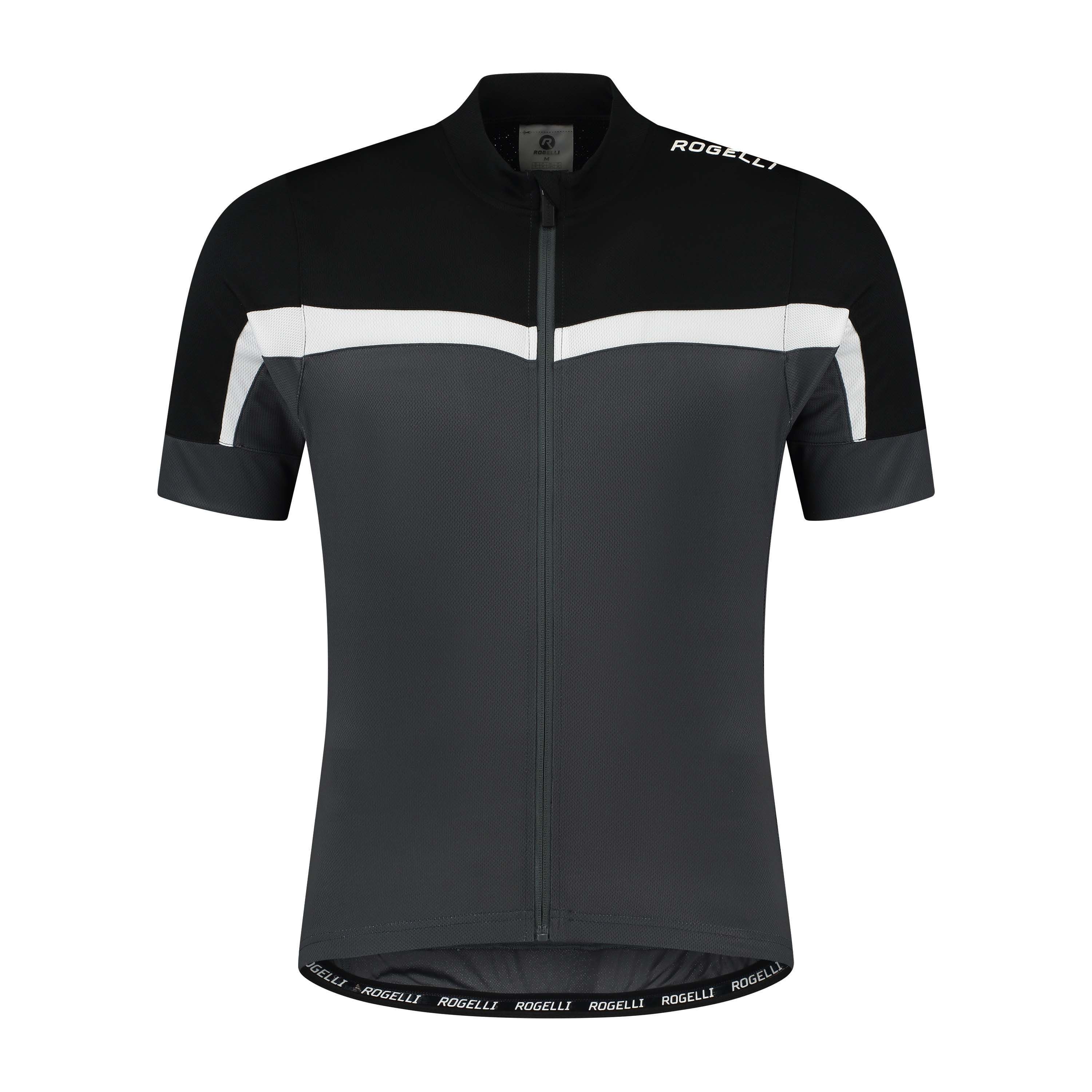 Rogelli Course Schwarz/Grau Herren Radtrikot Kurzarm