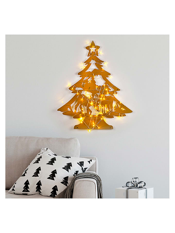 ABERTO DESIGN LED-Wanddekor in Gold - (B)59 x (H)70 cm günstig kaufen onesize