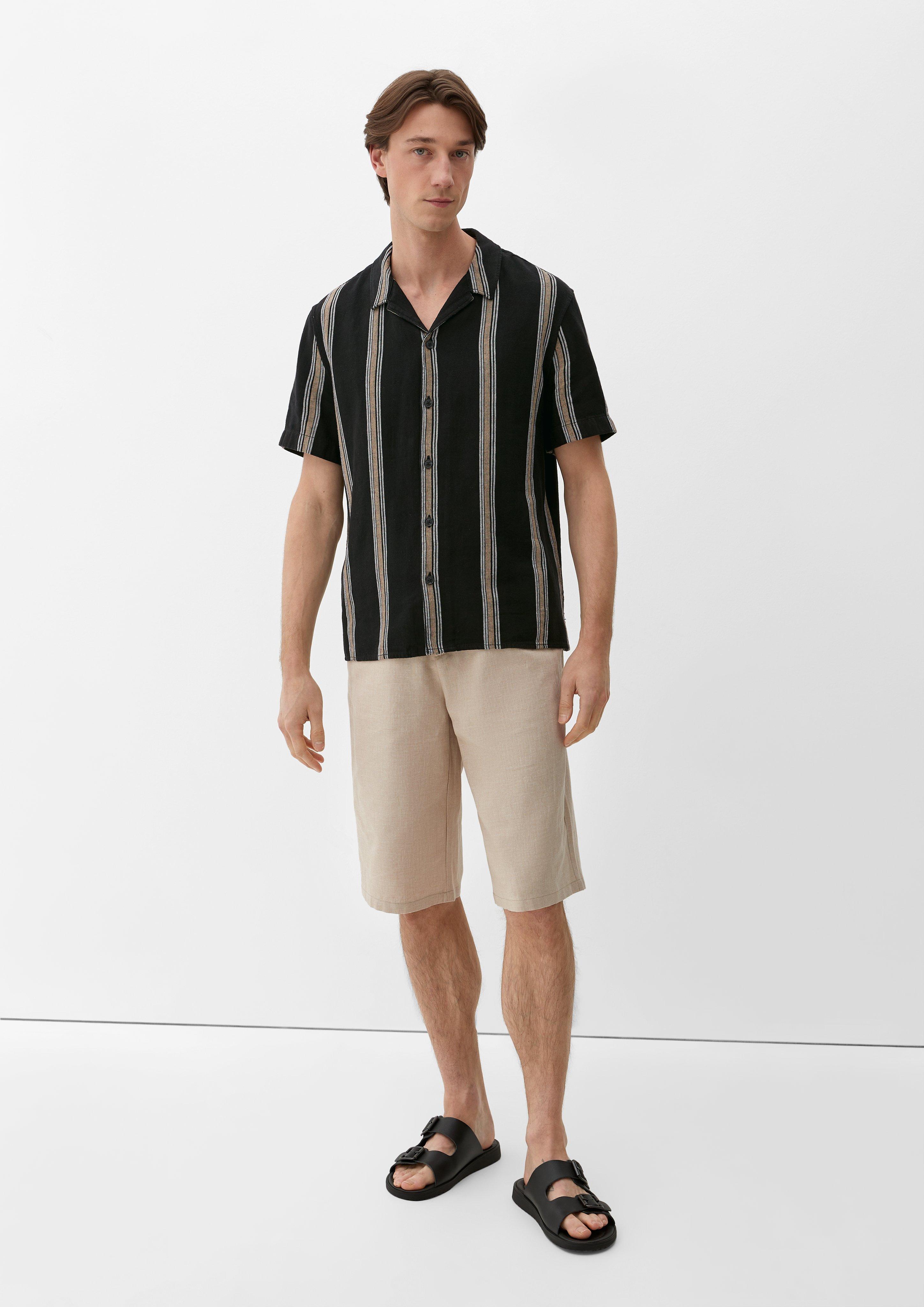 Relaxed: Kurzarmhemd im Streifen-Design  2131003-99G7
