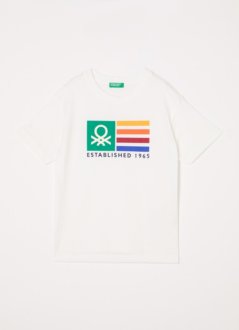 Tricou Benetton cu logo imprimat