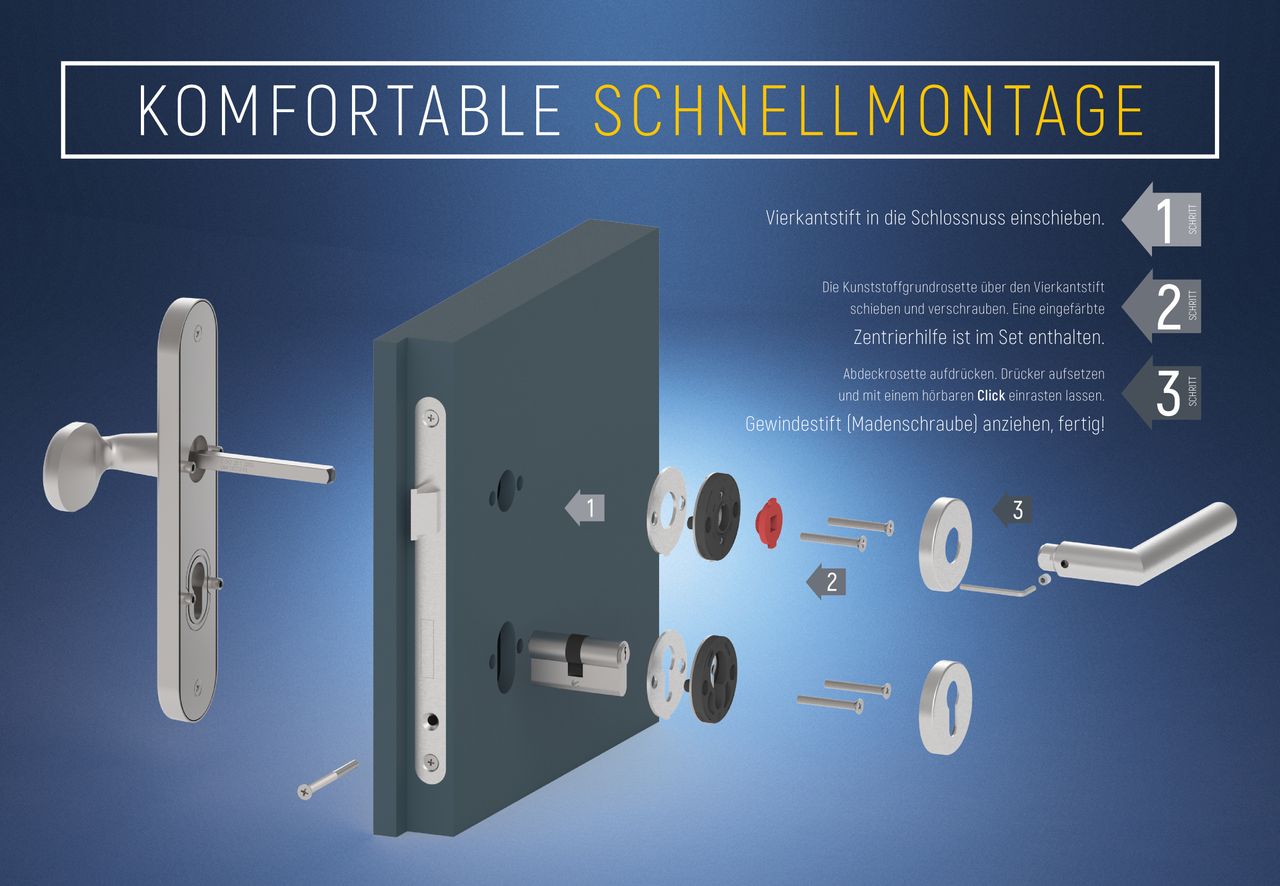 Basi Kombi-Schutzbeschlag - SBK 7500 ES1 - ZA - Kombi-Schutz - 72/8 mm - L-Form