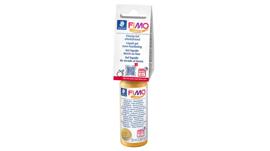 STAEDTLER Modellierbedarf FIMO® liquid 8050 Ofenhärtendes Deko-Gel Gold 50 ml