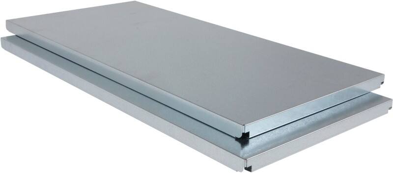 ARNO SPACE Fachböden Epsilon 2 Hellgrau 1.000 x 388 x 32 mm 2 Stück