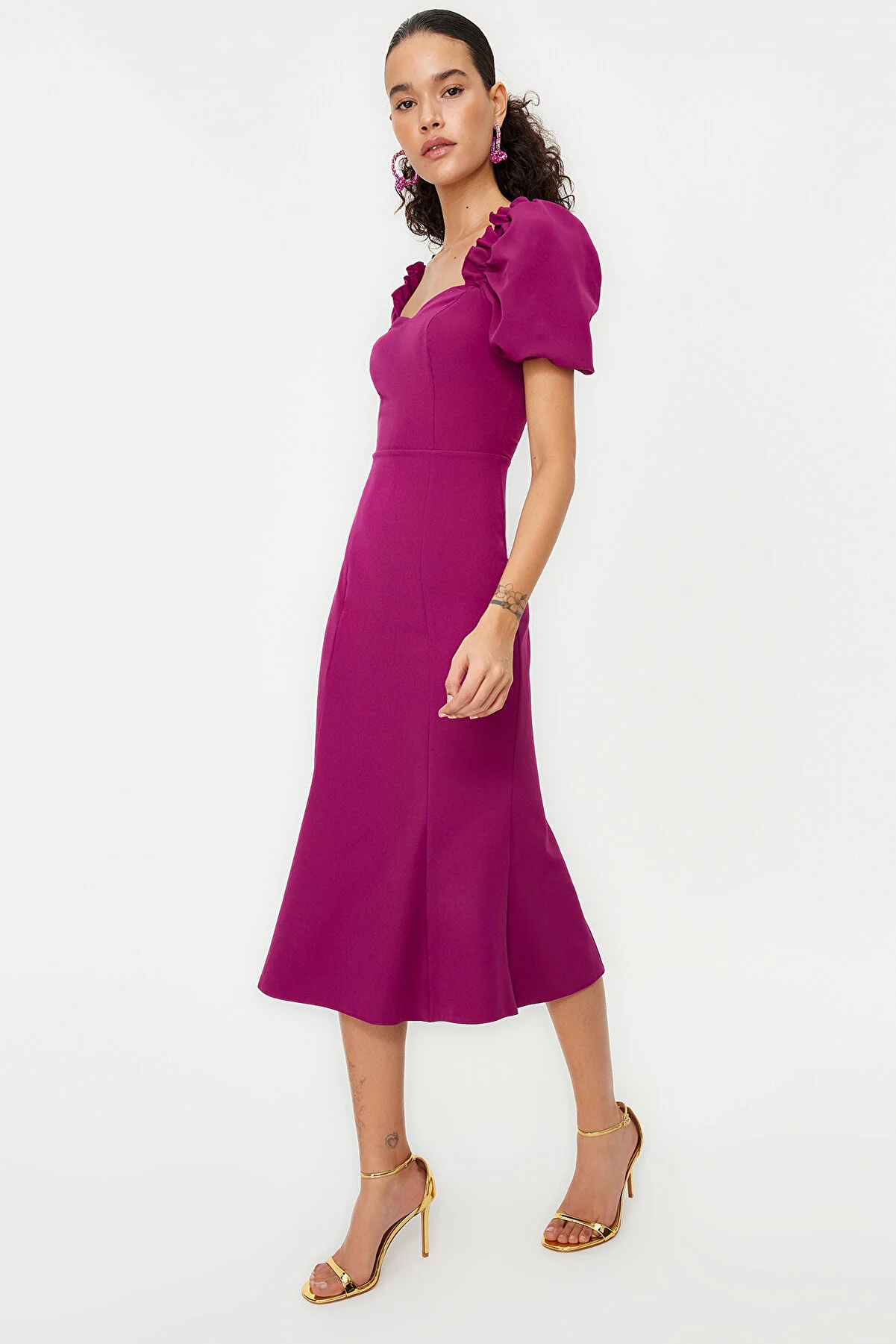 Trendyol Collection  Stilvolles lila Abendkleid