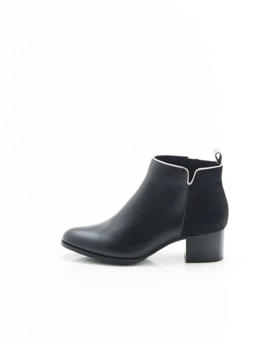 Bottines bi-matières