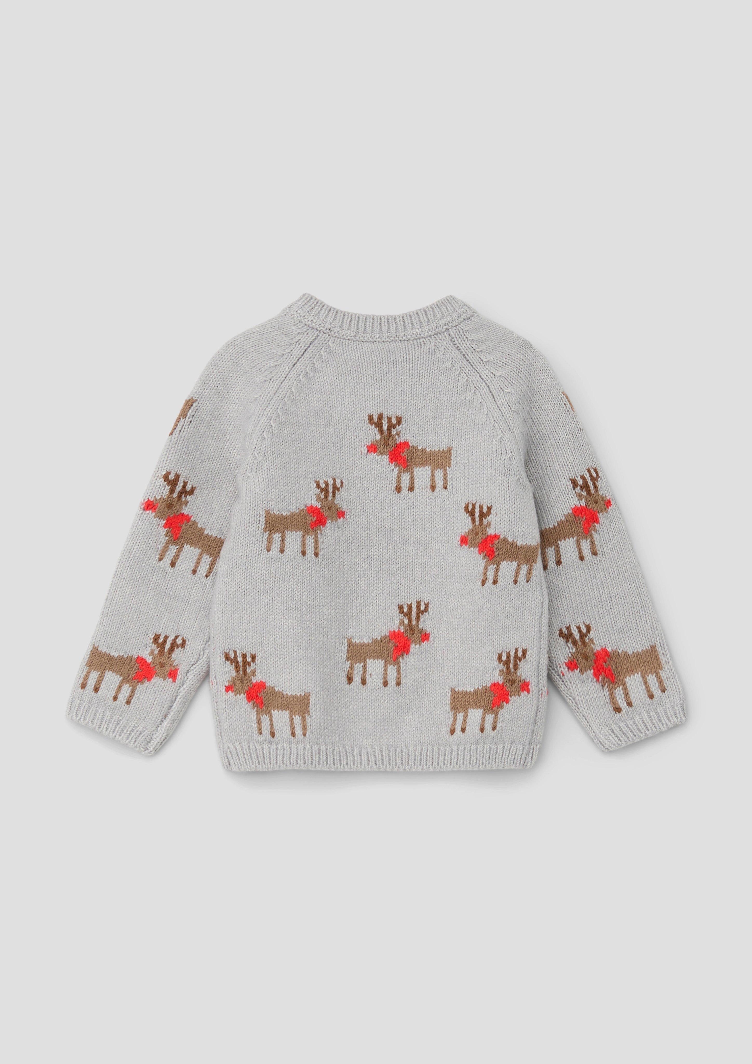 Strickpullover mit Rentier-Muster  2138781-94X6