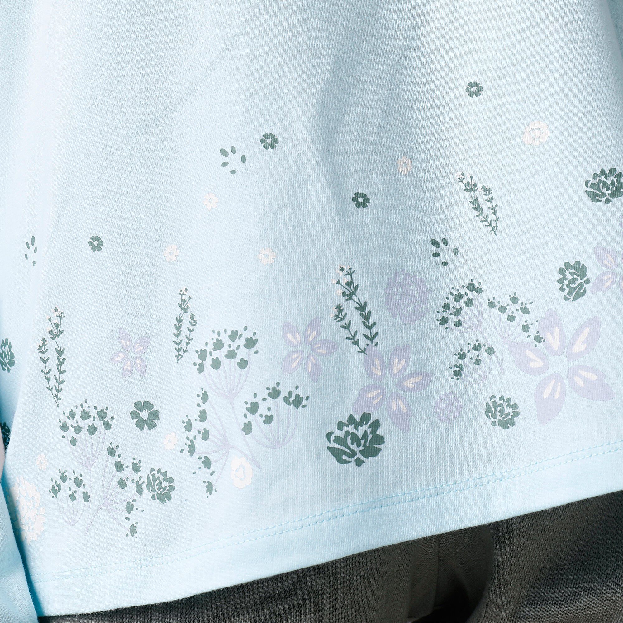 Tee-shirt de pyjama manches longues imprimé base fleurs