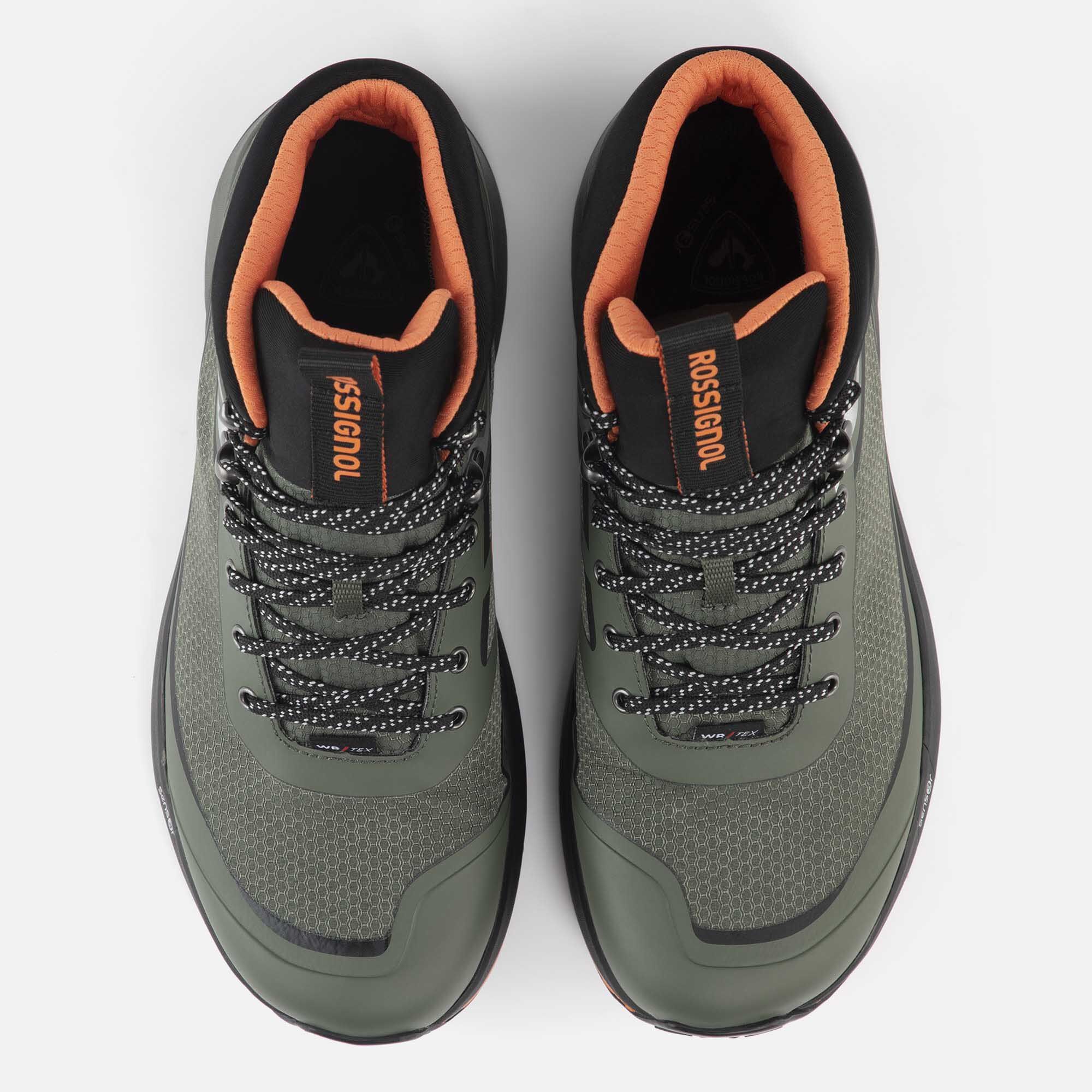 Chaussures de randonnée imperméables kaki homme