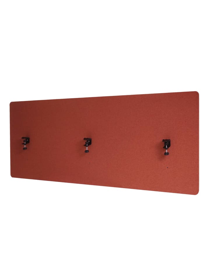 MCW Akustik-Tischtrennwand G75, 60x160cm braun günstig kaufen onesize