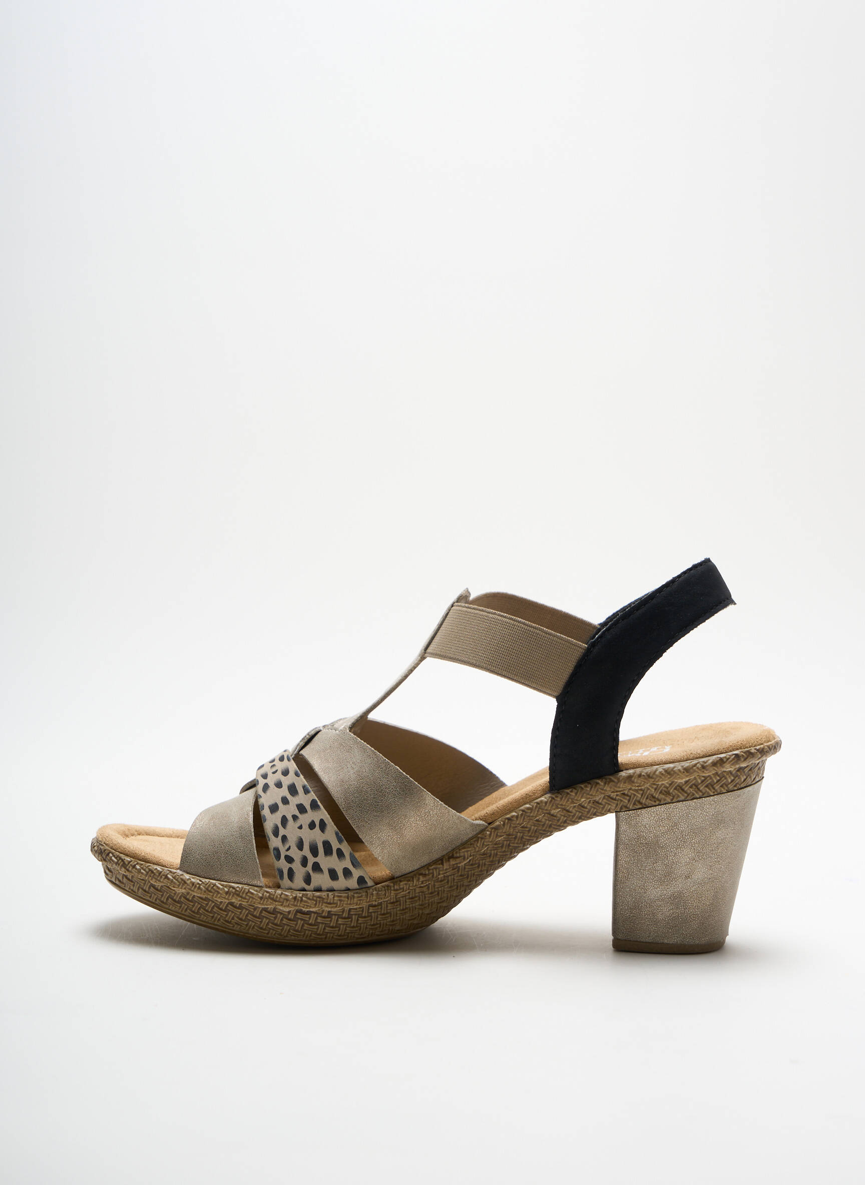 Rieker Sandales Nu Pieds Femme couleur beige