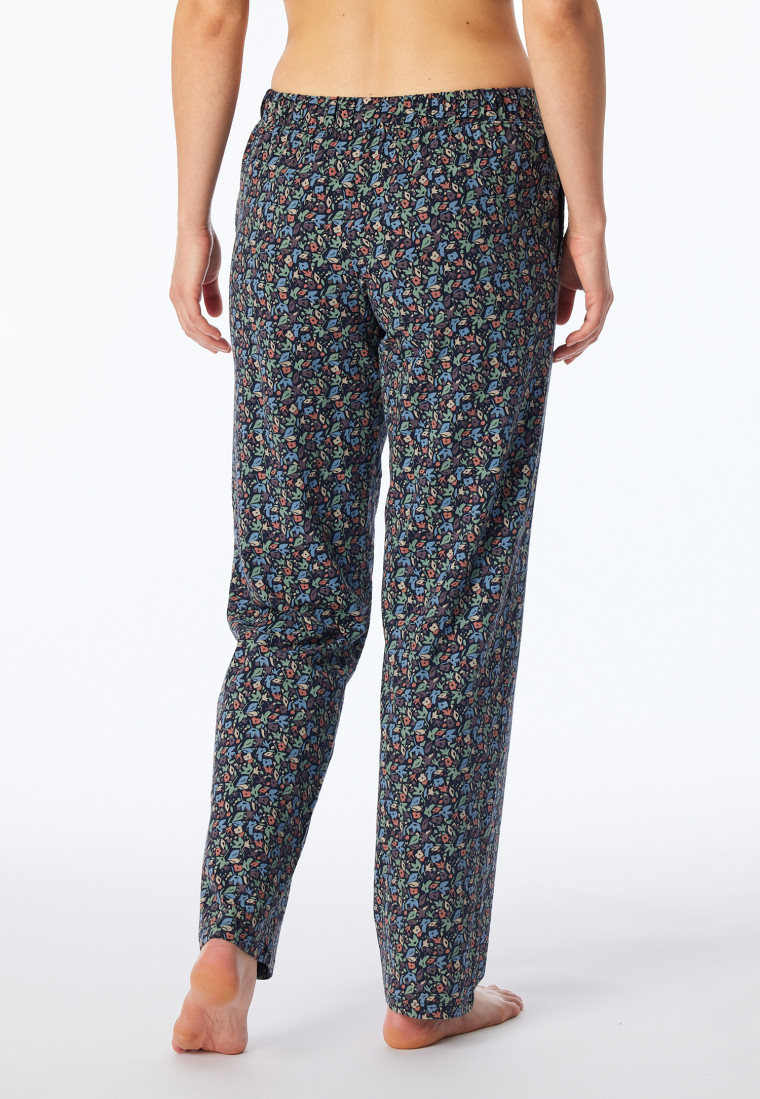 Hose lang multicolor floral gemustert - Mix+Relax