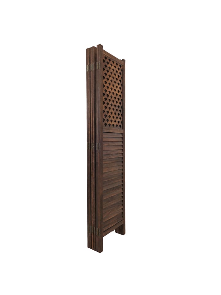MCW Paravent A84 mit Ornamente, Braun günstig kaufen onesize
