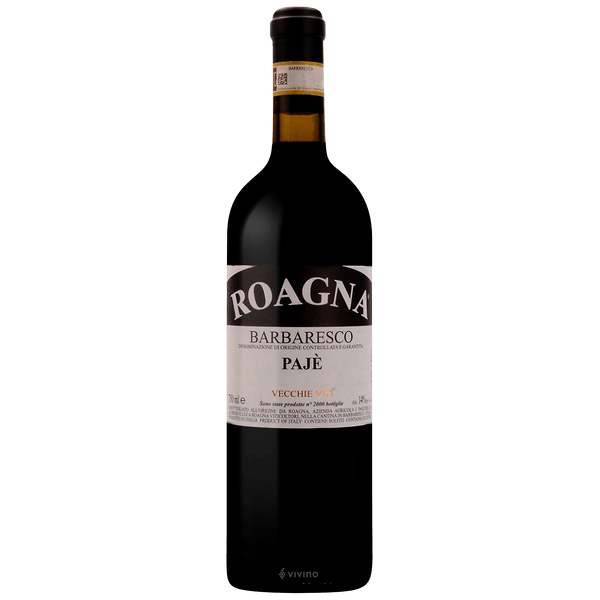 RoagnaPajè Barbaresco Vecchie Viti 2015