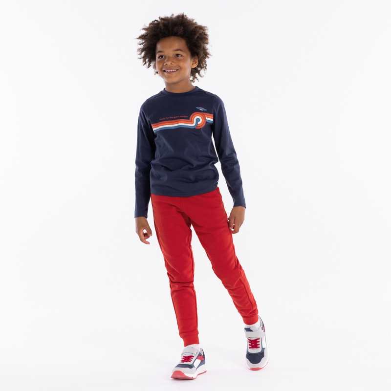 Pantalon de jogging en molleton rouge garçon