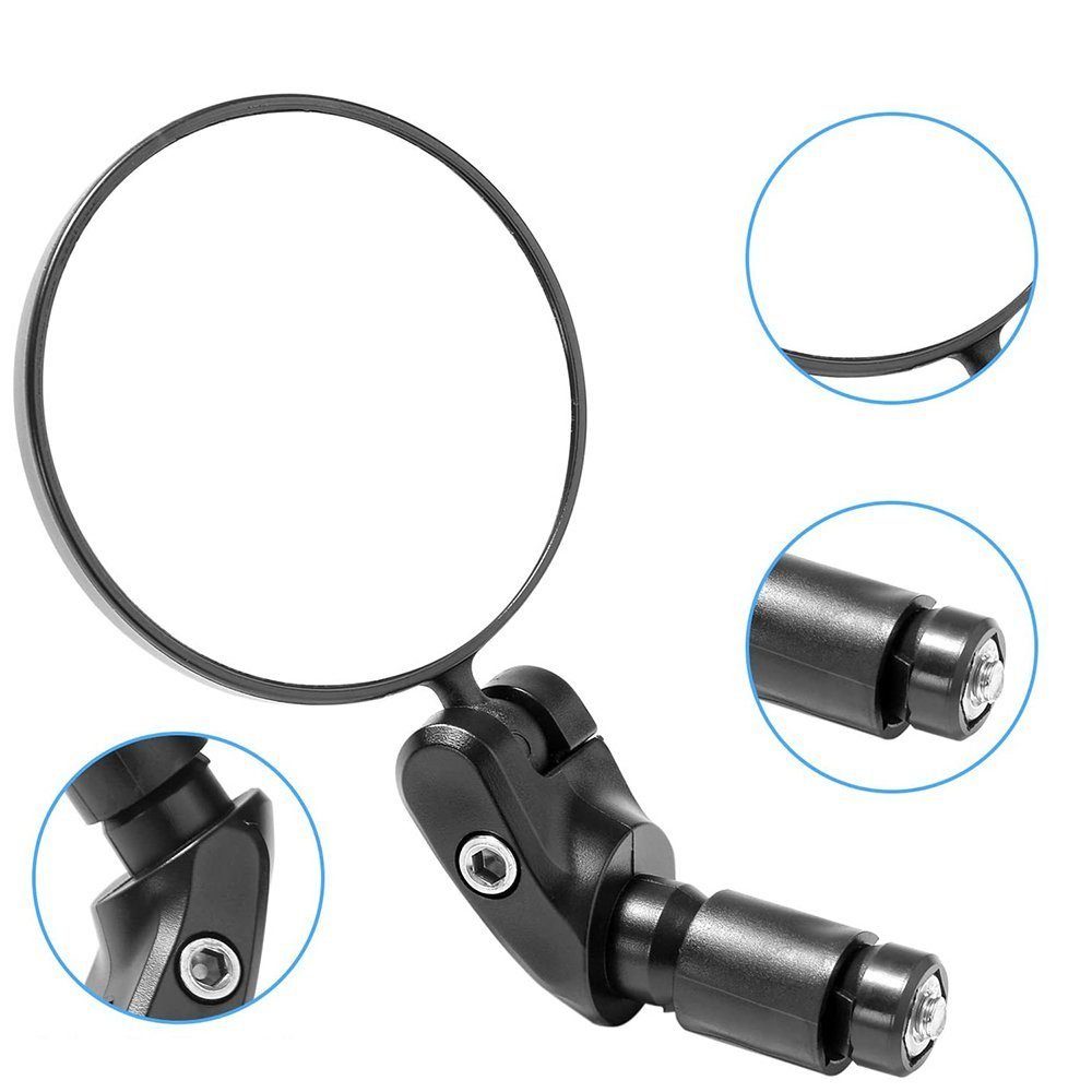 EBUY Fahrradreflektor Verstellbarer 360-Grad-Weitwinkel-Fahrradspiegel, (2 St)