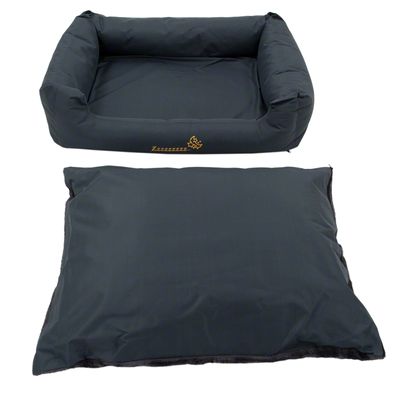 Hundebett Sleepy Time grey mit Kissen