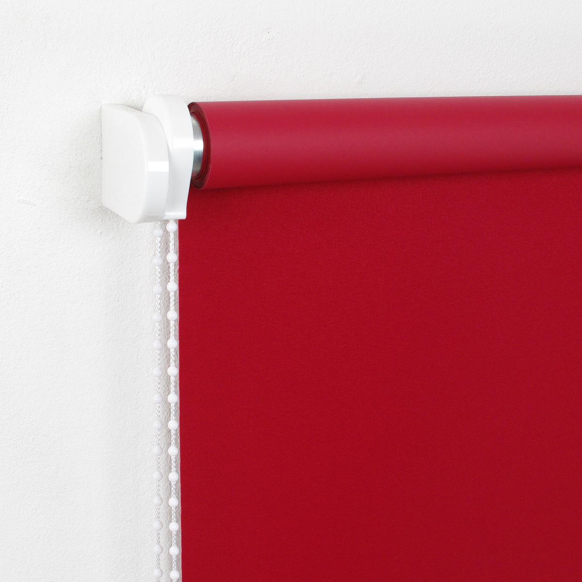 Bella Casa Rollo, Seitenzugrollo Verdunkelung, 82 x 180 cm, rot