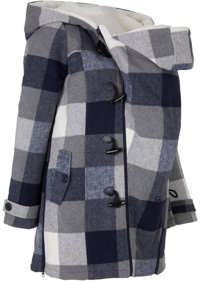 Woll-Umstandsjacke mit Teddyfutter / Tragejacke