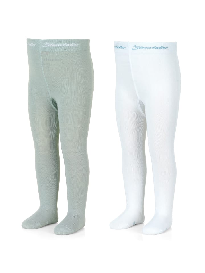 Sterntaler Strumpfhose 2er-Pack uni in mittelgrün günstig kaufen