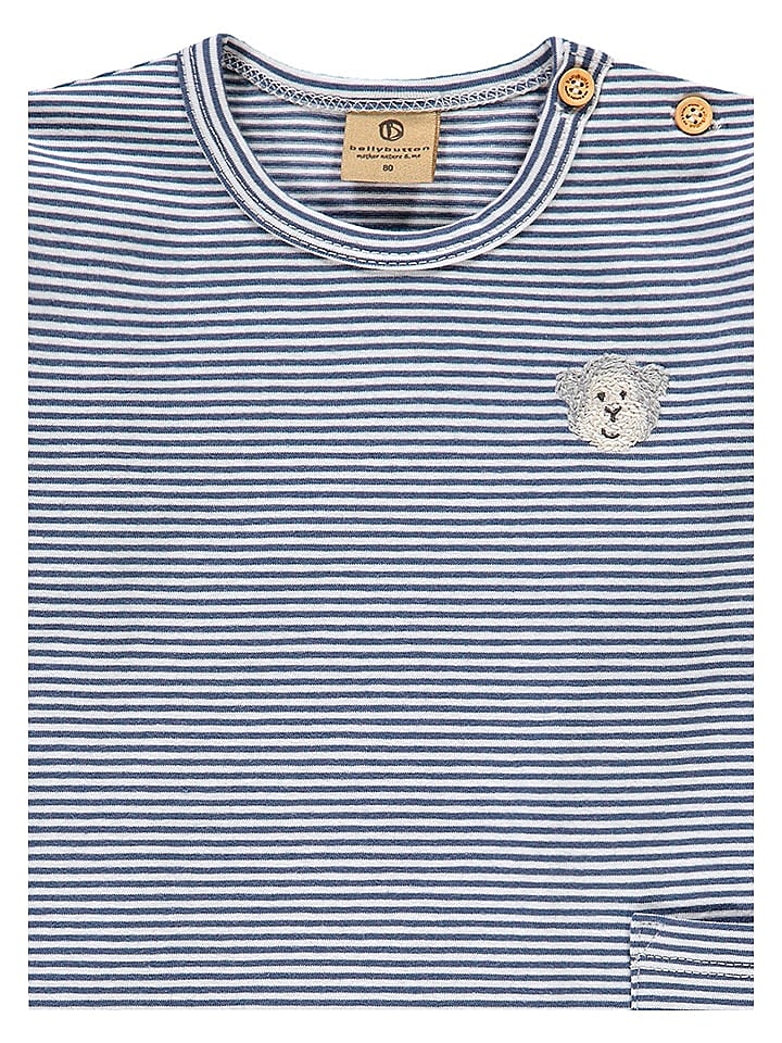 Mother Nature & Me Longsleeve in Blau/ Weiß günstig kaufen 86