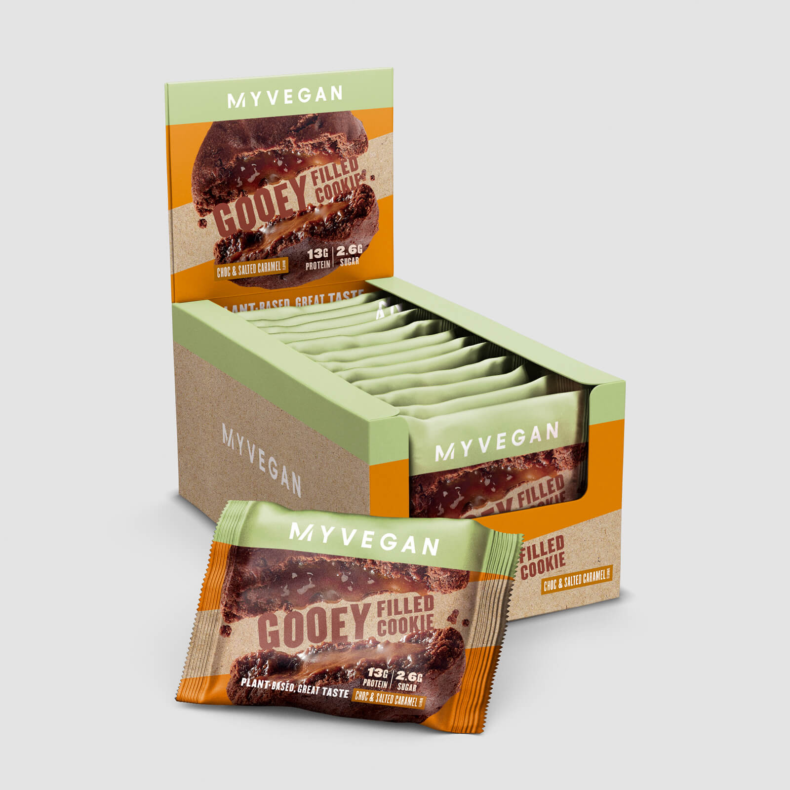 Cookie végane fourré aux protéines