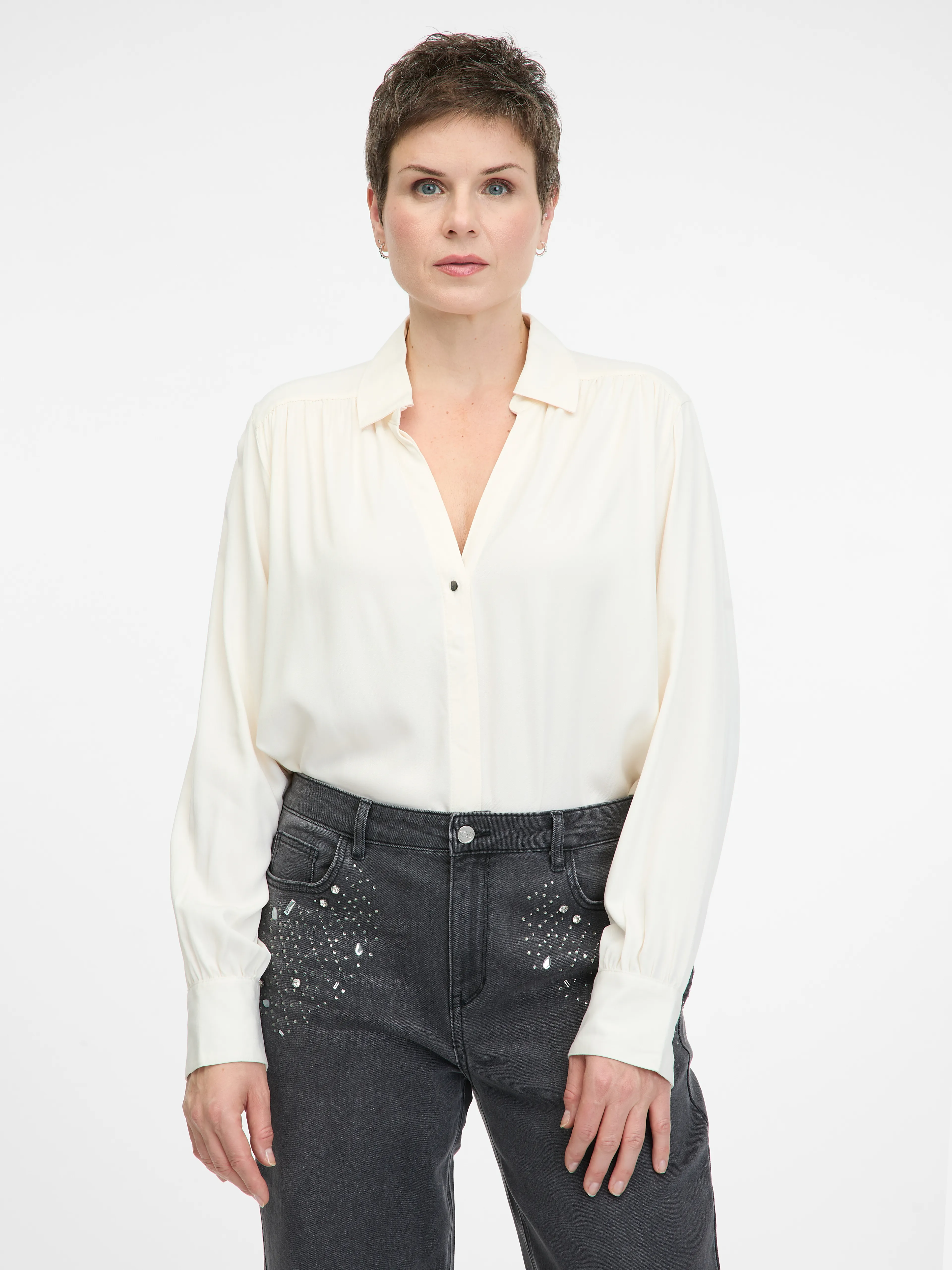 Cremefarbene Bluse ORSAY