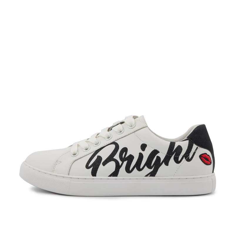 Baskets en cuir Simone shine bright