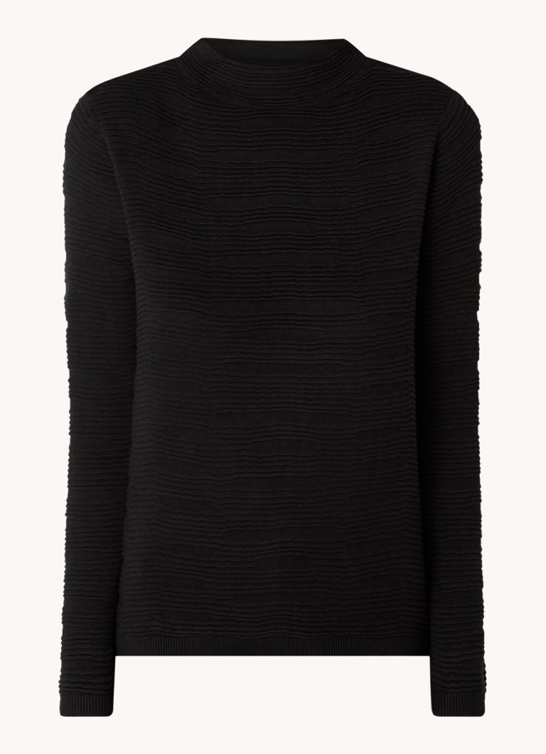 Sweter z cienkiej dzianiny o fakturze Taifun