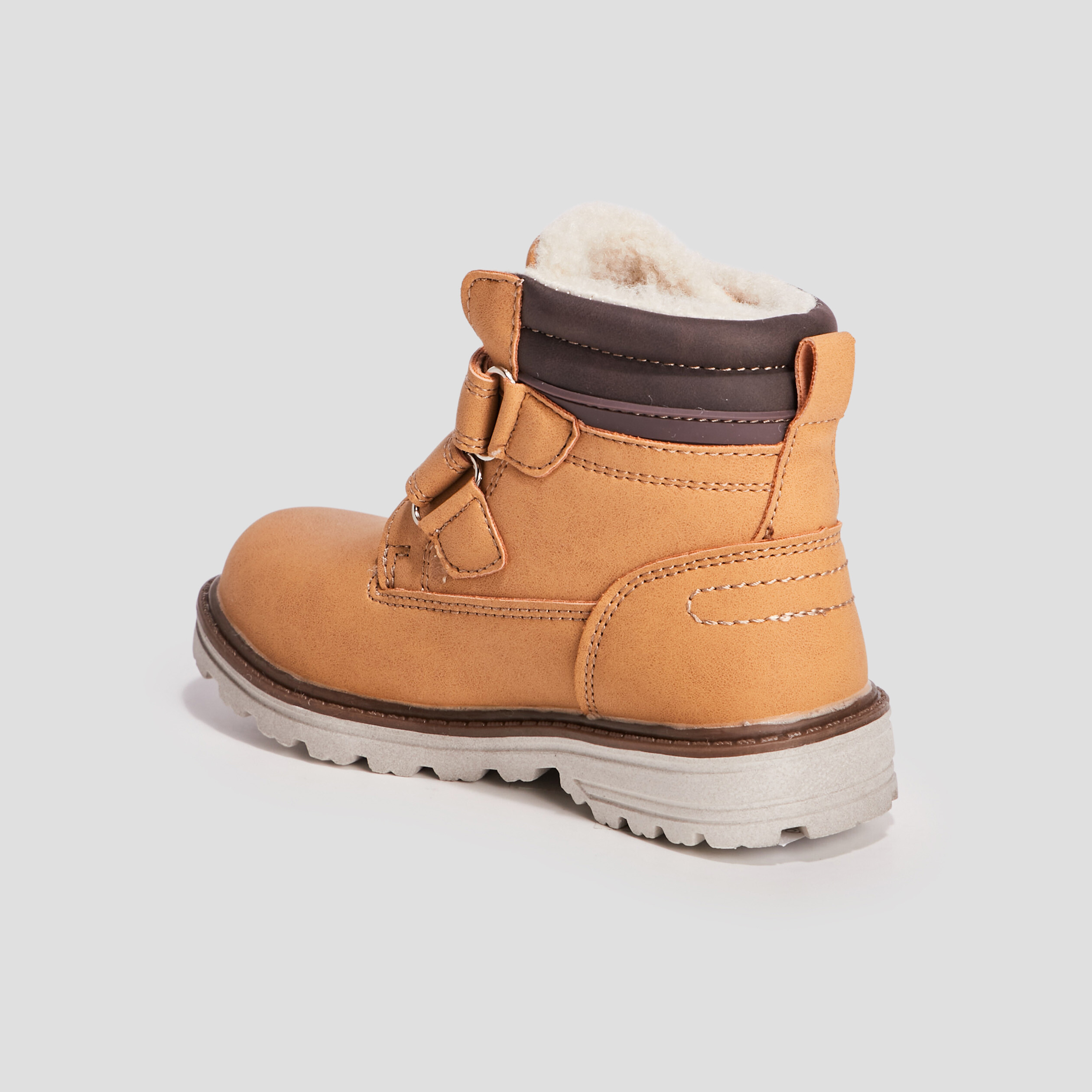 Bottines crantées Creeks camel garçon | La Halle