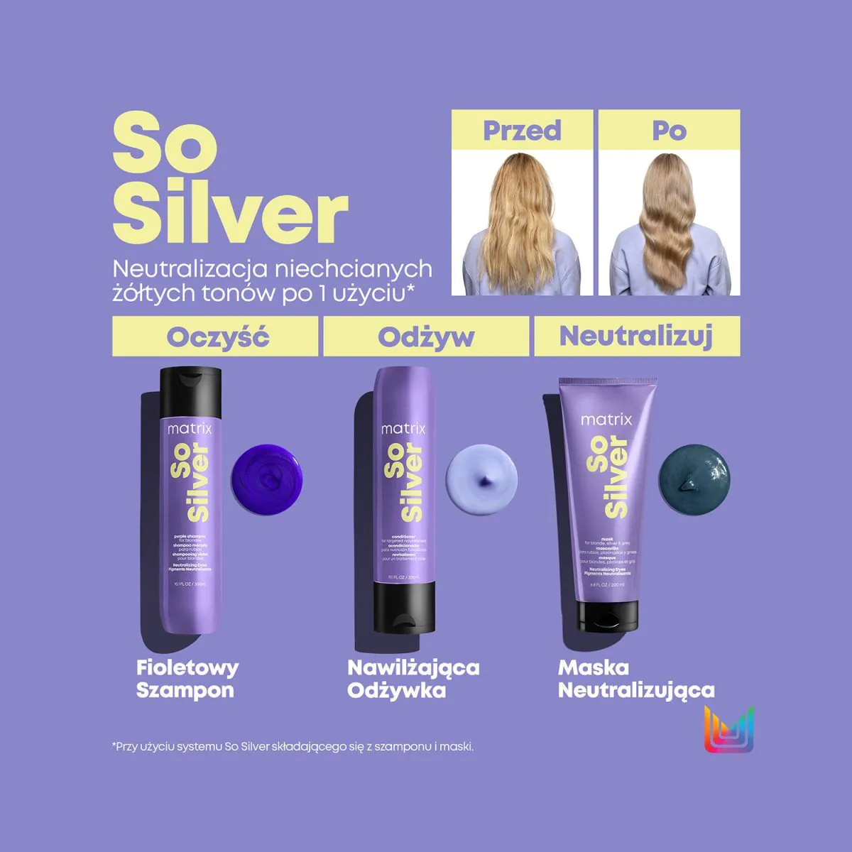 Matrix Total Results So Silver hårmaske neutraliserende gule toner