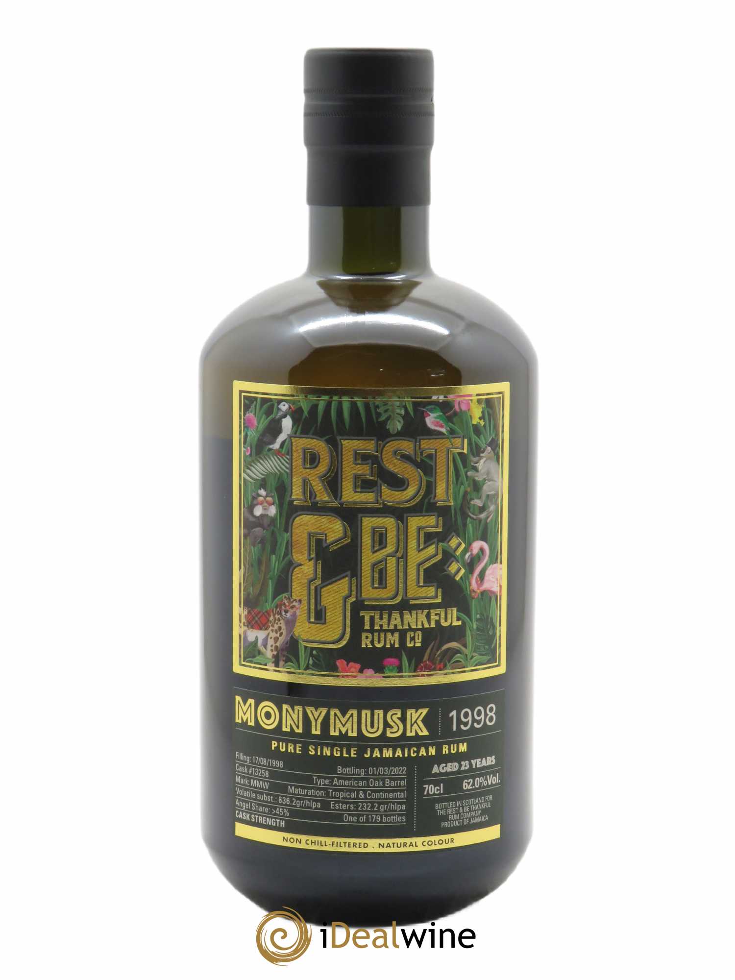 Rum Monymusk MMW Single Cask (70cl) 1998 - Lot de 1 Bouteille