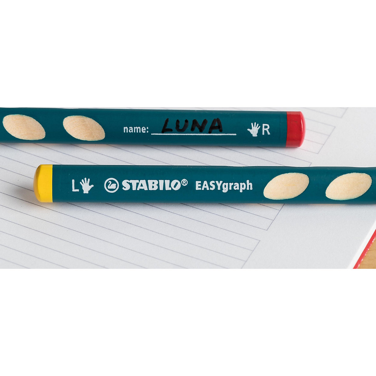 Dreikant-Bleistift EASYgraph Start Set Linkshänder pink, 3-tlg.