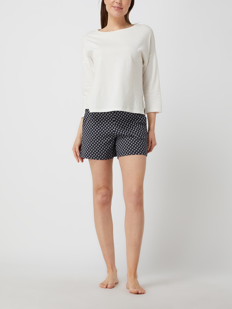 Shorts aus Baumwolle in marineblau