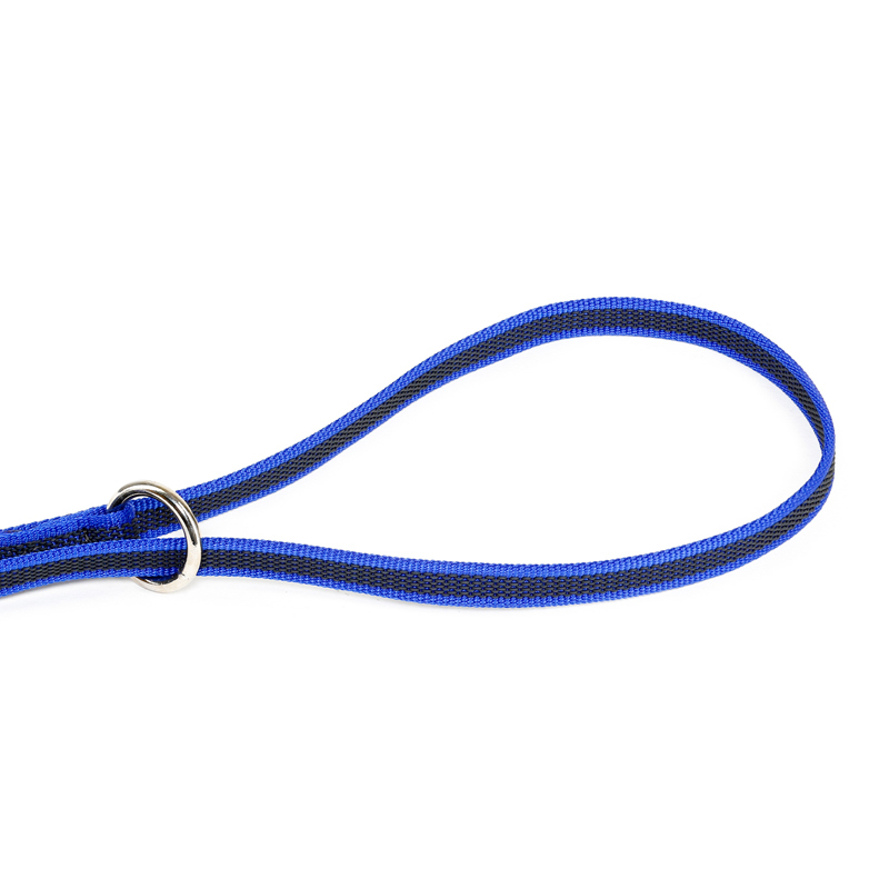 JULIUS-K9 Hundeleinen JULIUS-K9 Führleine verstärkt 14mm blau/ grau