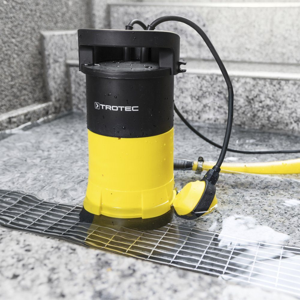 TROTEC Klarwasserpumpe TWP 7505 E, Gartenpumpe Pumpe flachsaugend