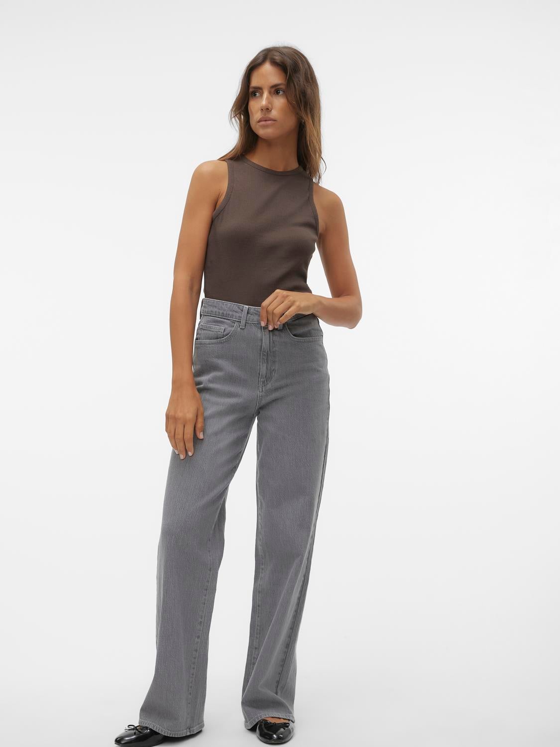 VMMATHILDE Hohe Taille Weit geschnitten Jeans