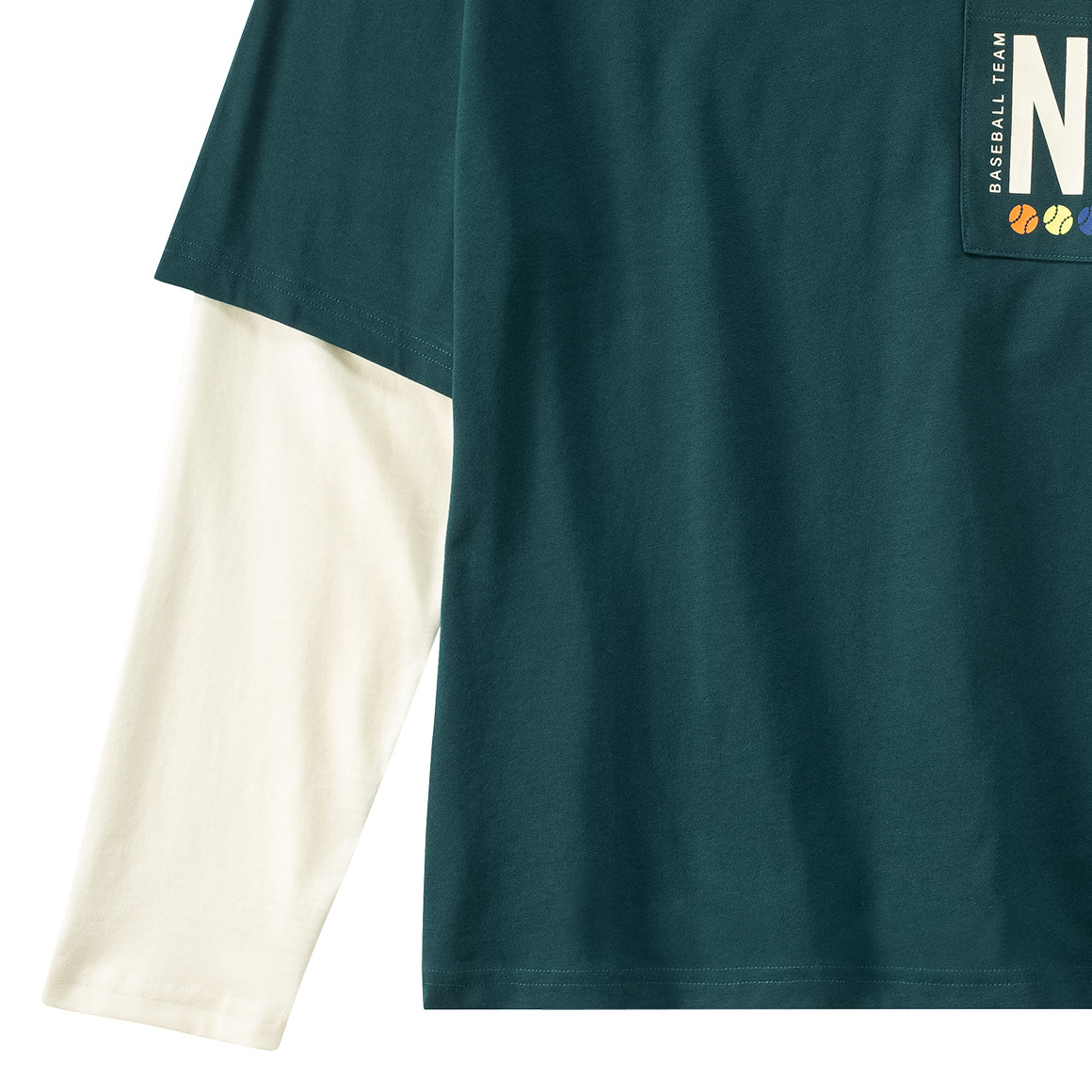 Jungen Langarmshirt im Lagen-Look