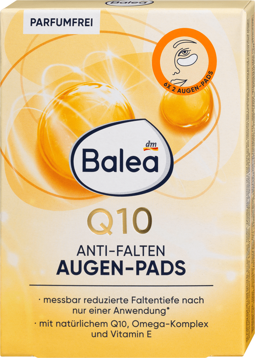 Anti Falten Augenpads Q10 (6 Paar), 12 St