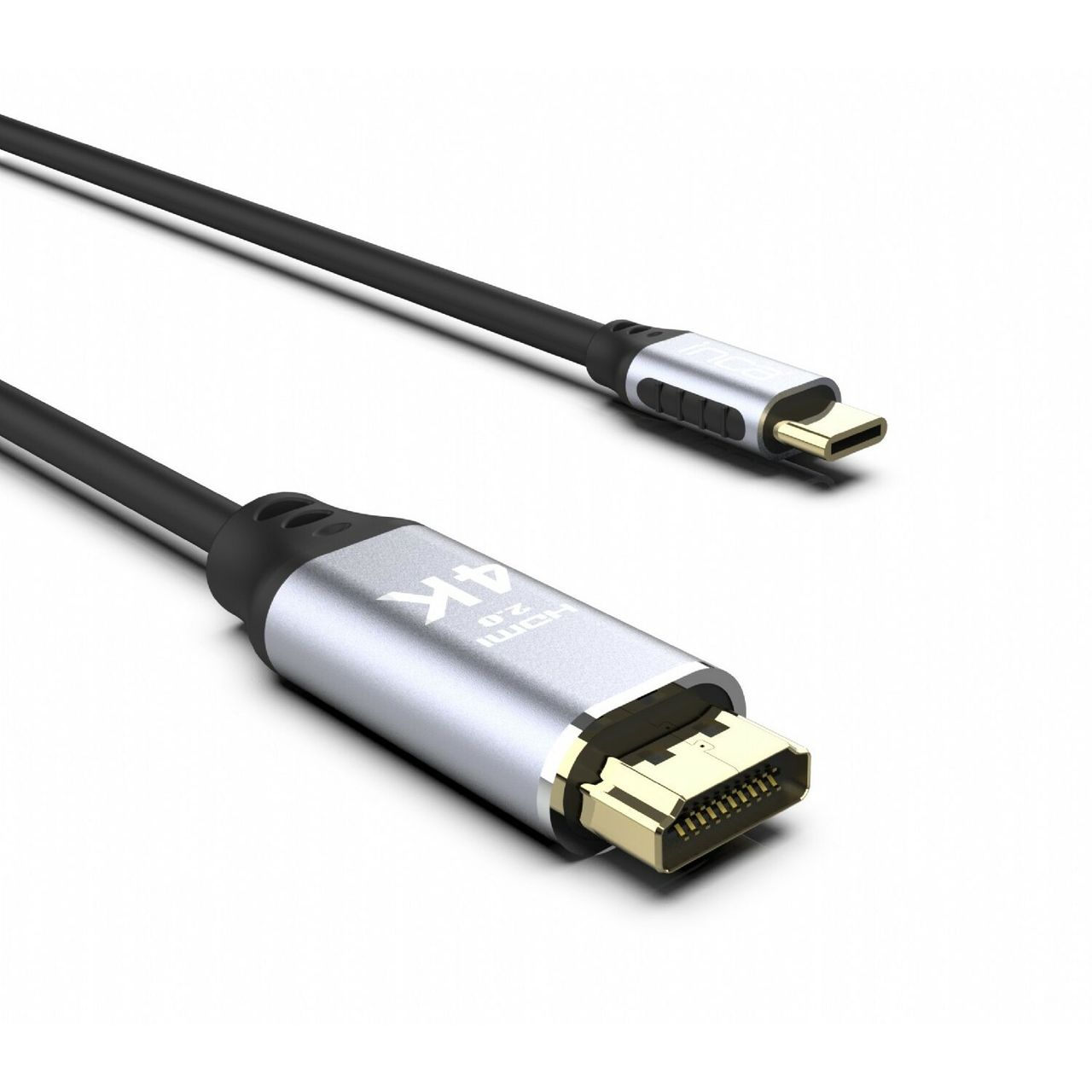 Inca 2m 4K HDMI-Kabel: Brillante Bildübertragung, Abwärtskompatibilität, Typ-C zu HDMI, Goldspitze
