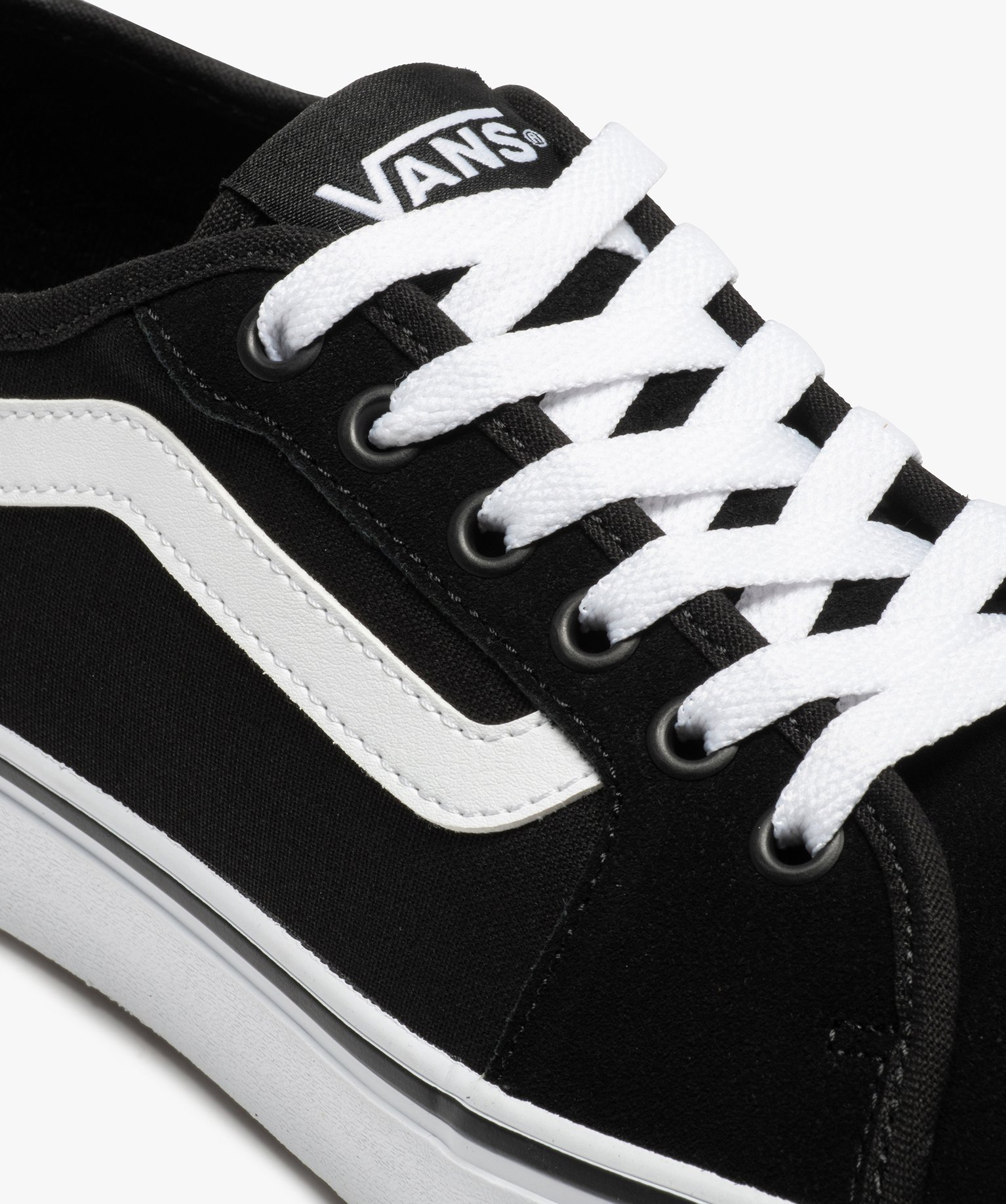 Baskets homme skateshoes dessus cuir – Vans Filmore noir | GEMO
