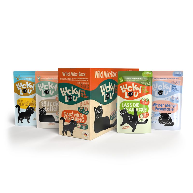 Probierpaket Lucky Lou Adult 12 x 125 g zu TOP-Preisen | bitiba %