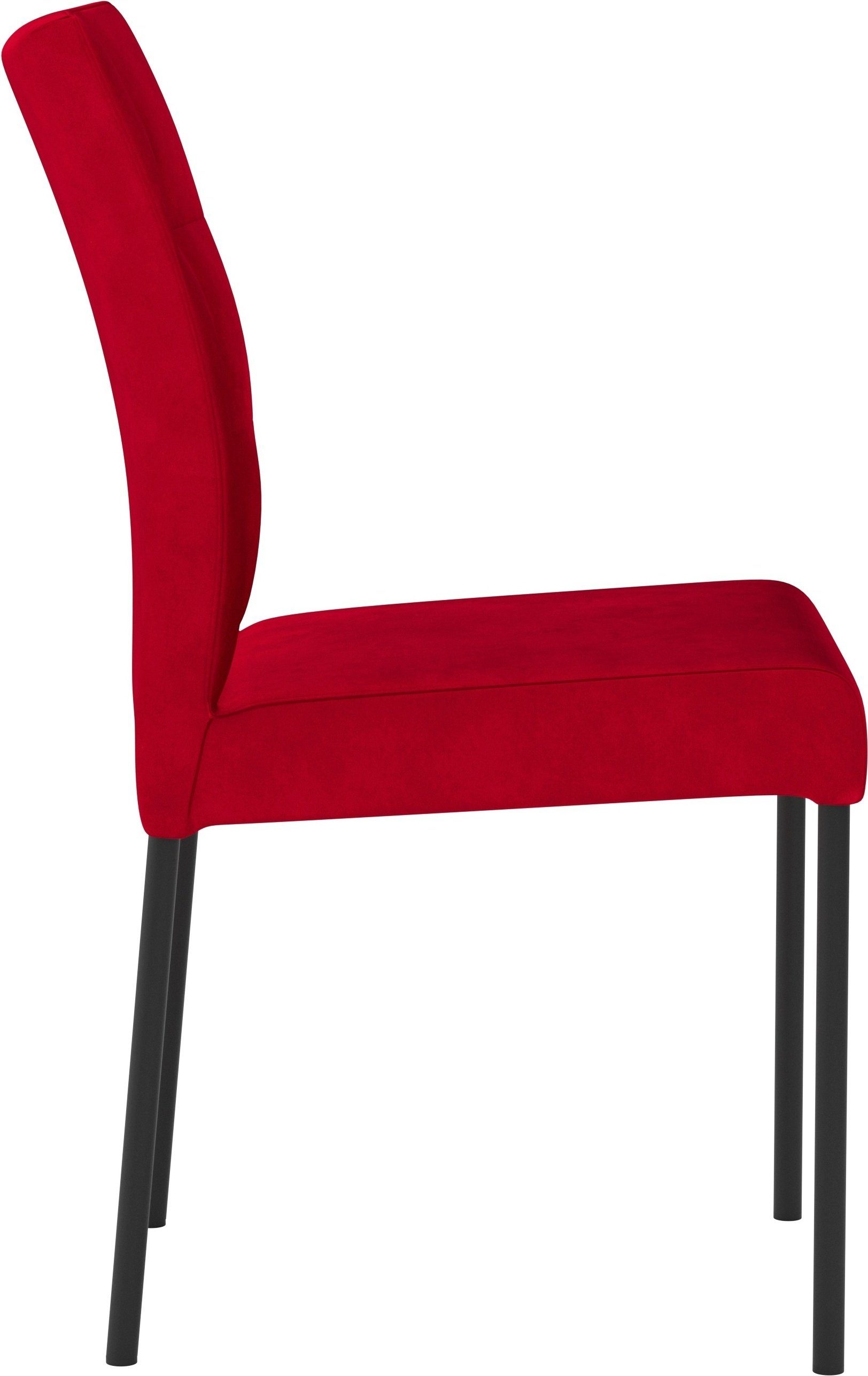 Home affaire 4-Fußstuhl Enita (Set, 2 St), mit edler Knopfheftung in der Rückenlehne, Sitzhöhe 49 cm