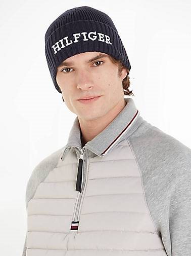TOMMY HILFIGER Herren Strickmütze MONOTYPE BEANIE